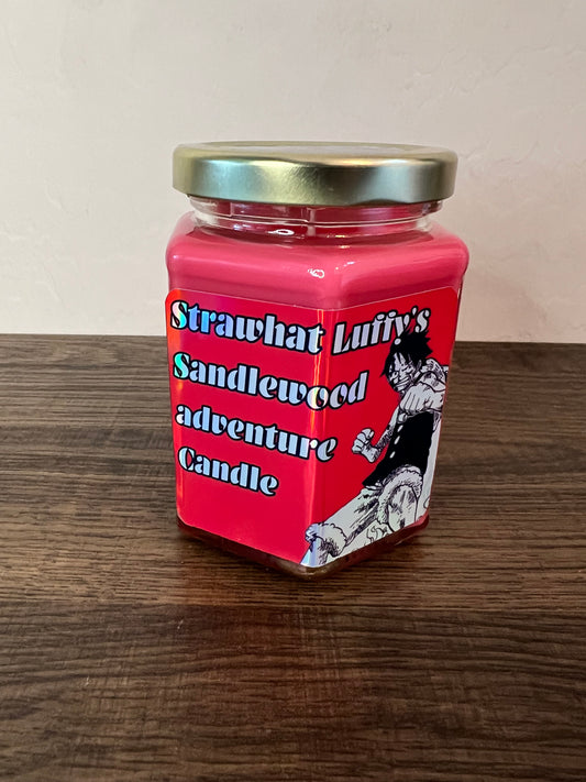 Strawhat Luffy’s sandalwood adventure candle