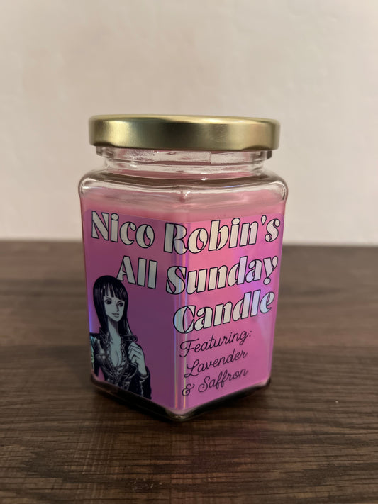 Nico Robin’s All Sunday Candle Lavender & Saffron